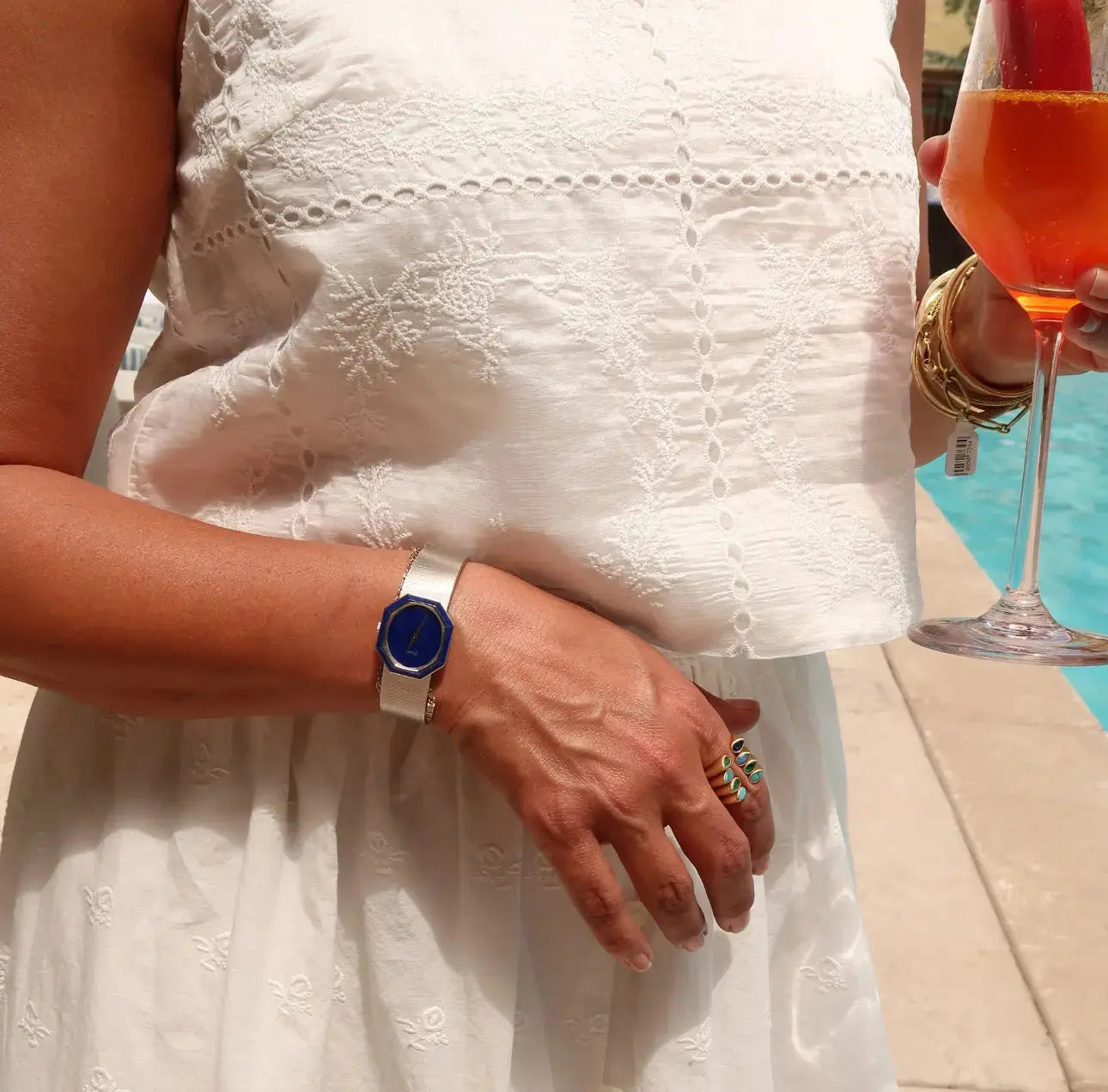 Piaget 'Lapis Lazuli' White Gold Dress Watch Piaget 'Lapis Lazuli' White Gold Dress Watch Vintage at the Squash Blossom Vintage at the Squash Blossom  Squash Blossom Vail