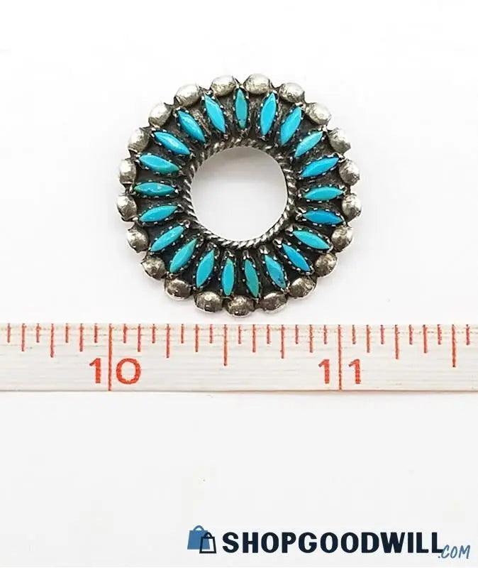 Vintage Zuni Brooch/Pin Vintage Zuni Brooch/Pin Native American Collection Native American Collection  Squash Blossom Vail