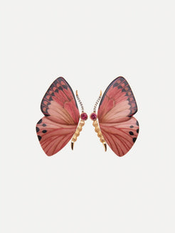 Pink Butterfly Marquetry Earrings Pink Butterfly Marquetry Earrings Silvia Furmanovich Silvia Furmanovich  Squash Blossom Vail