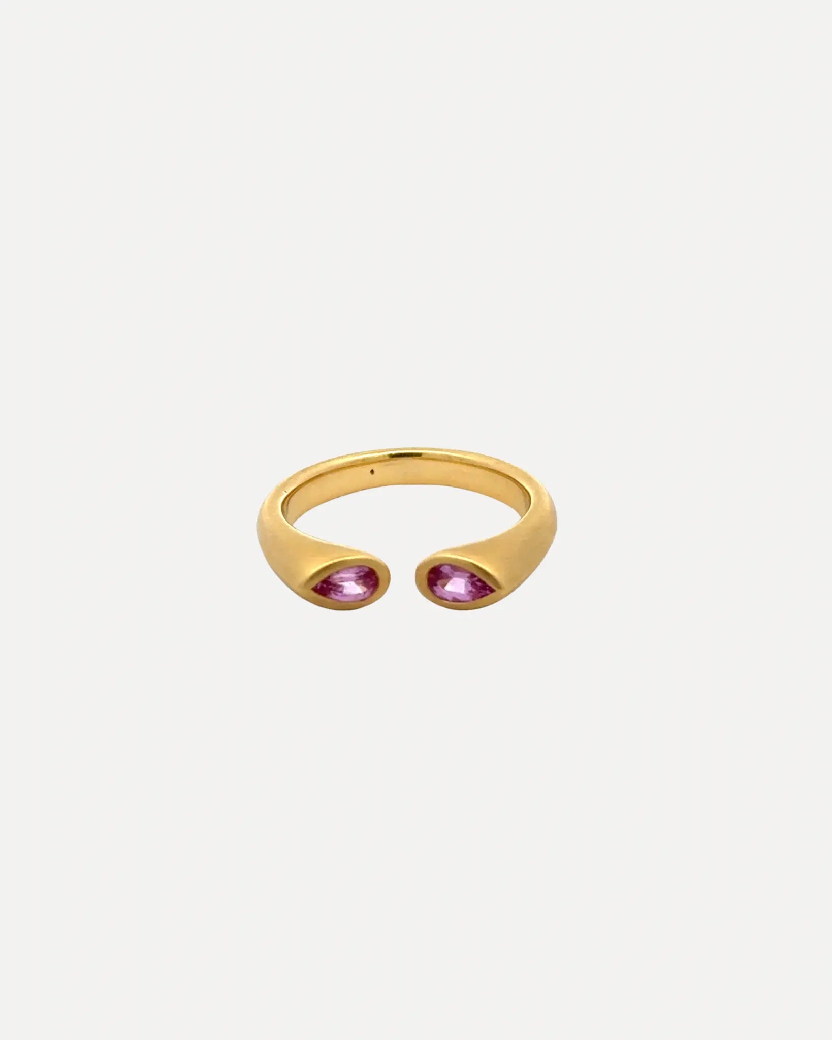 Pink Sapphire Hug Ring Pink Sapphire Hug Ring Squash Blossom Collection Squash Blossom Collection  Squash Blossom Vail