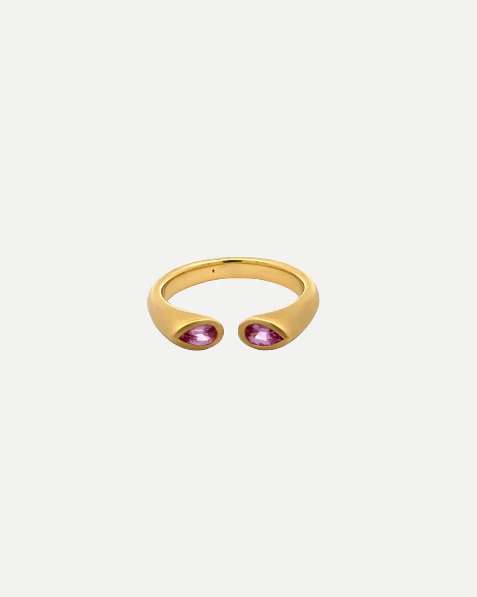 Pink Sapphire Hug Ring Pink Sapphire Hug Ring Squash Blossom Collection Squash Blossom Collection  Squash Blossom Vail