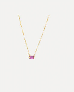 Pink Sapphire Necklace Pink Sapphire Necklace Elizabeth Street Elizabeth Street Default-Title Squash Blossom Vail
