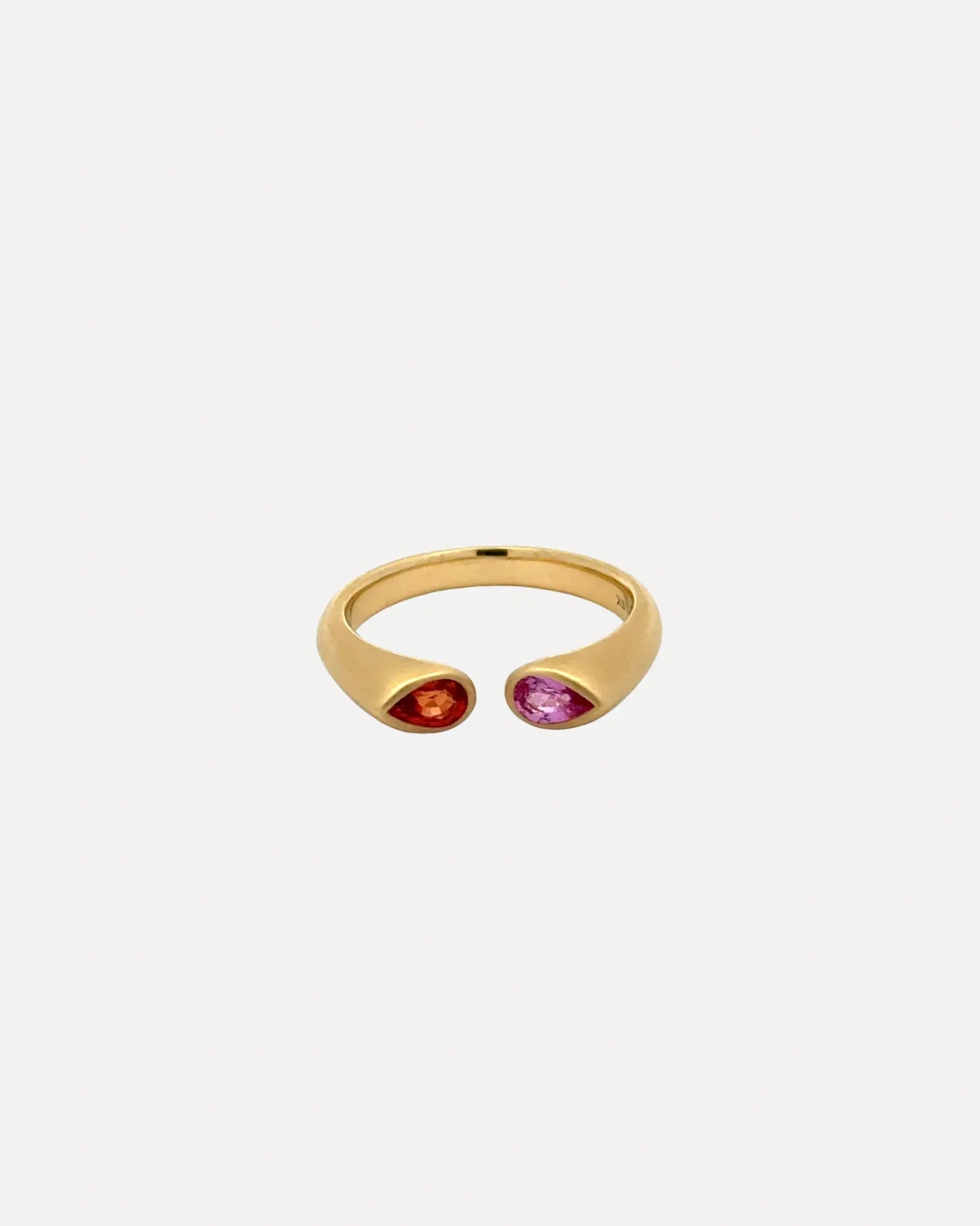 Pink & Orange Sapphire Hug Ring Pink & Orange Sapphire Hug Ring Kimberly Collins Kimberly Collins  Squash Blossom Vail