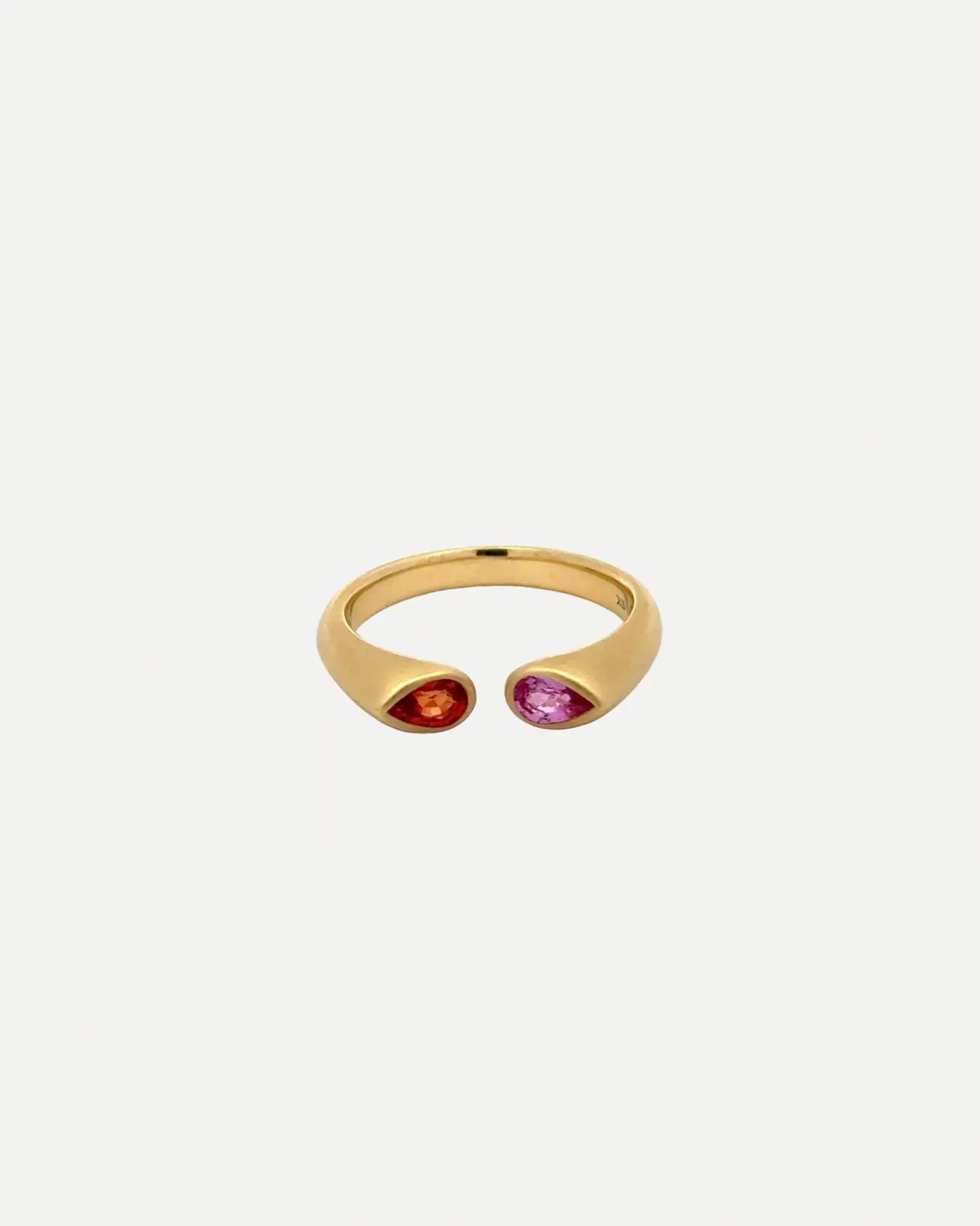 Pink & Orange Sapphire Hug Ring Pink & Orange Sapphire Hug Ring Kimberly Collins Kimberly Collins  Squash Blossom Vail