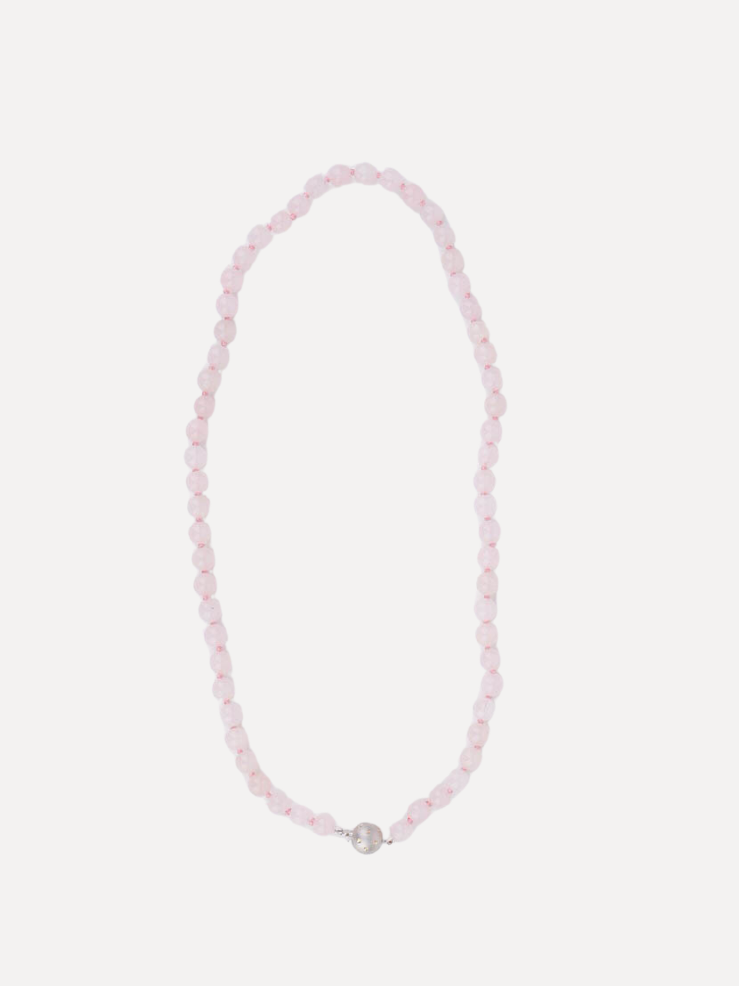 Pink Opal Bead Necklace