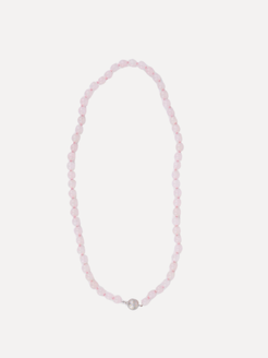 Pink Opal Bead Necklace