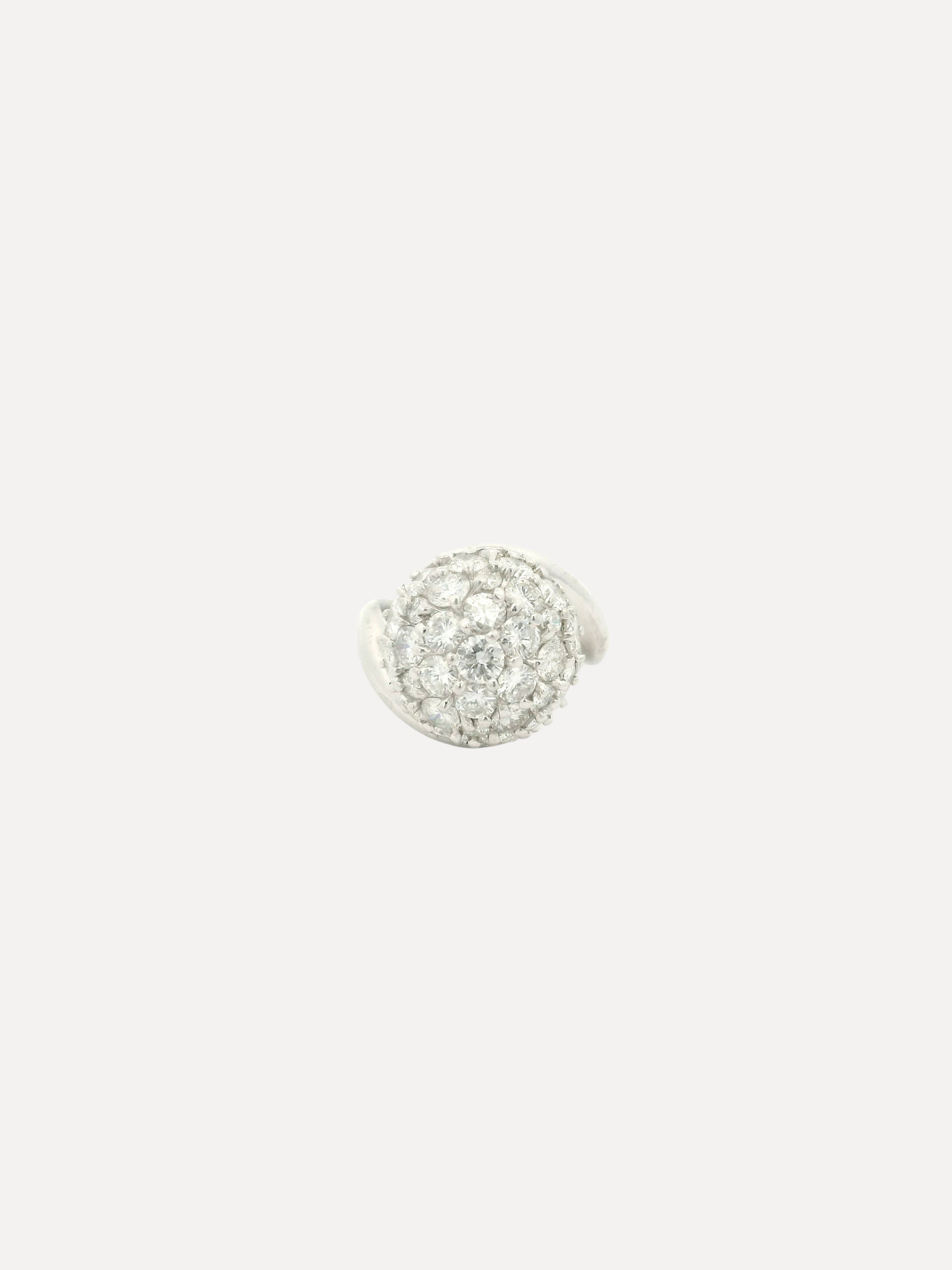 Platinum Diamond Ball Ring