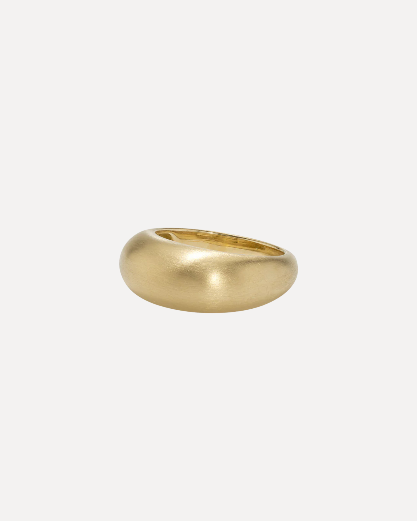 Puffed Gold Dome Ring