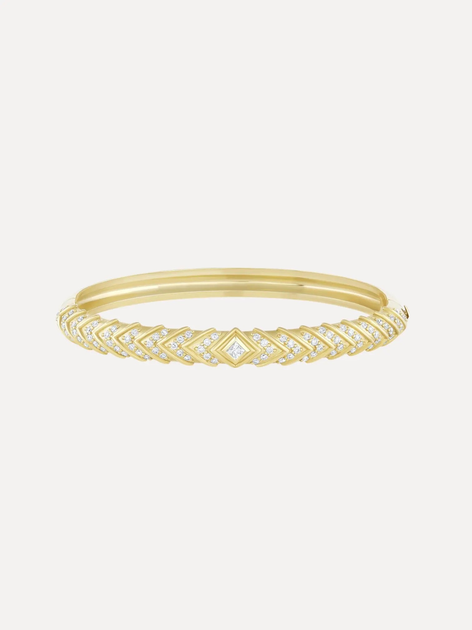 Radiant Hinged Cuff in Diamonds Radiant Hinged Cuff in Diamonds Meredith Young Meredith Young  Squash Blossom Vail