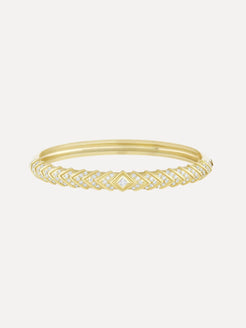 Radiant Hinged Cuff in Diamonds Radiant Hinged Cuff in Diamonds Meredith Young Meredith Young  Squash Blossom Vail