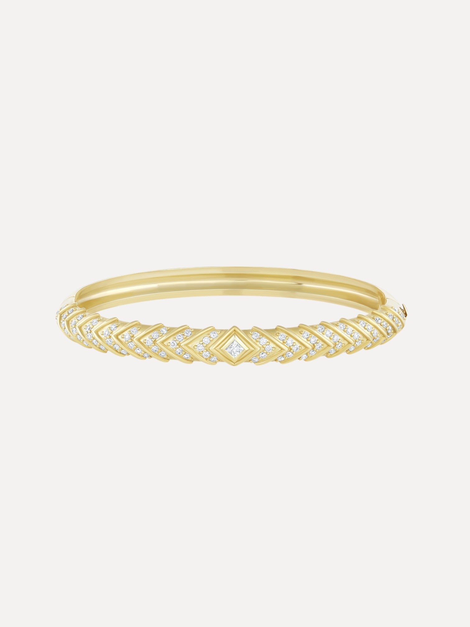 Radiant Hinged Cuff in Diamonds Radiant Hinged Cuff in Diamonds Meredith Young Meredith Young  Squash Blossom Vail