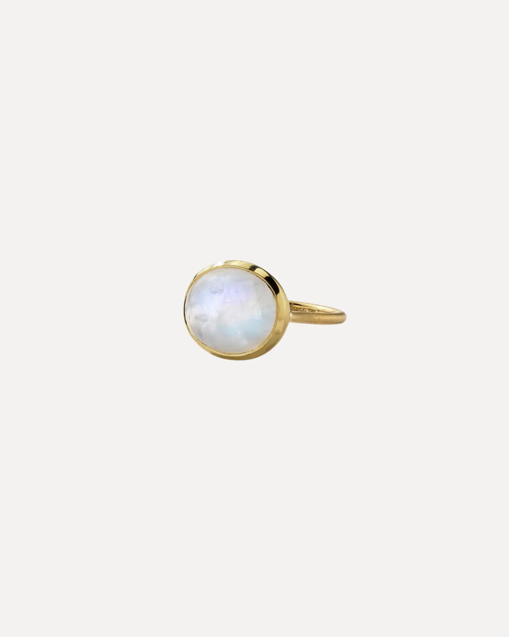 Rainbow Moonstone Bezel Ring Rainbow Moonstone Bezel Ring Irene Neuwirth Irene Neuwirth  Squash Blossom Vail