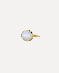 Rainbow Moonstone Bezel Ring Rainbow Moonstone Bezel Ring Irene Neuwirth Irene Neuwirth  Squash Blossom Vail