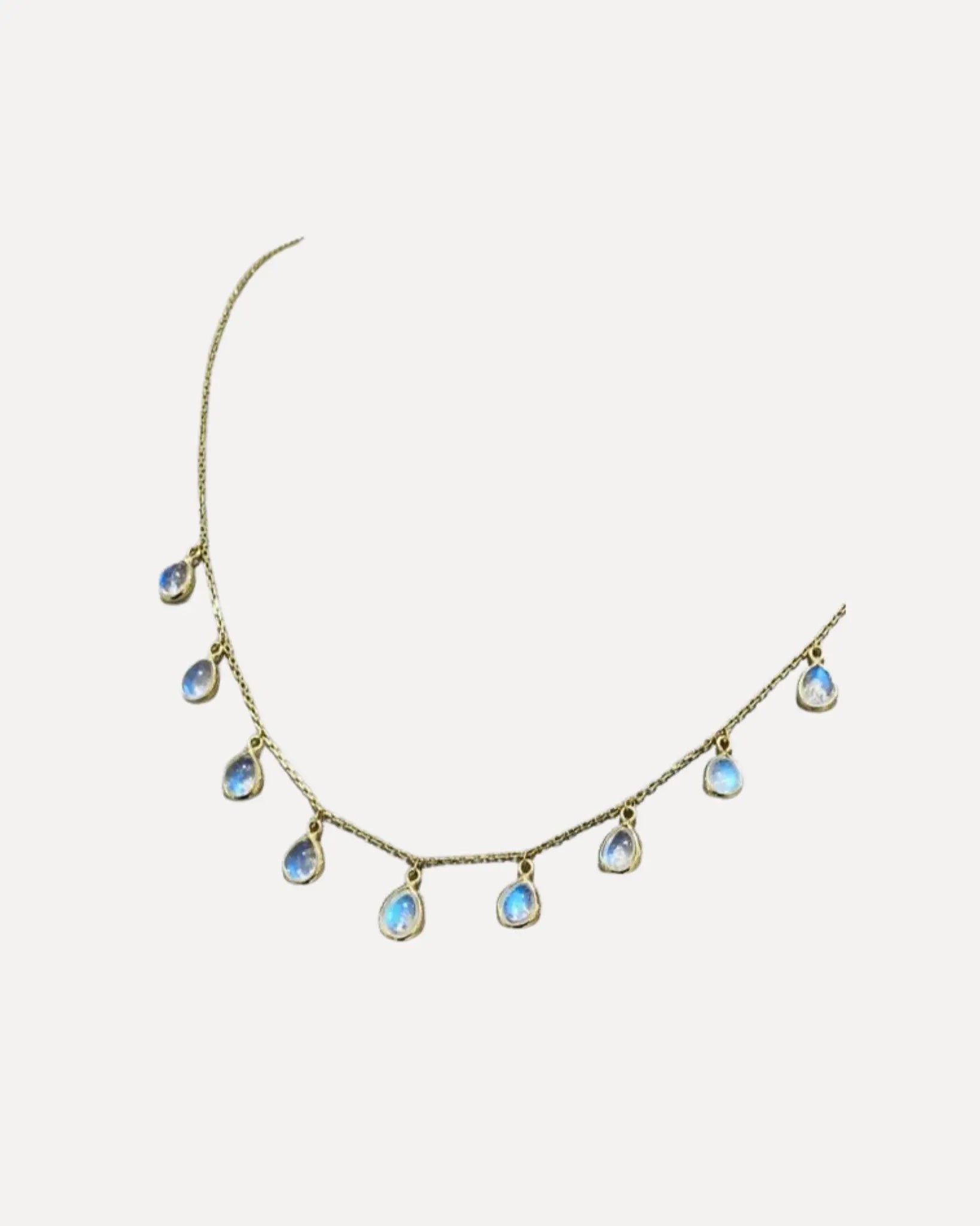Rainbow Moonstone Necklace Rainbow Moonstone Necklace Tresor Tresor  Squash Blossom Vail