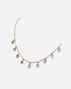 Rainbow Moonstone Necklace Rainbow Moonstone Necklace Tresor Tresor  Squash Blossom Vail