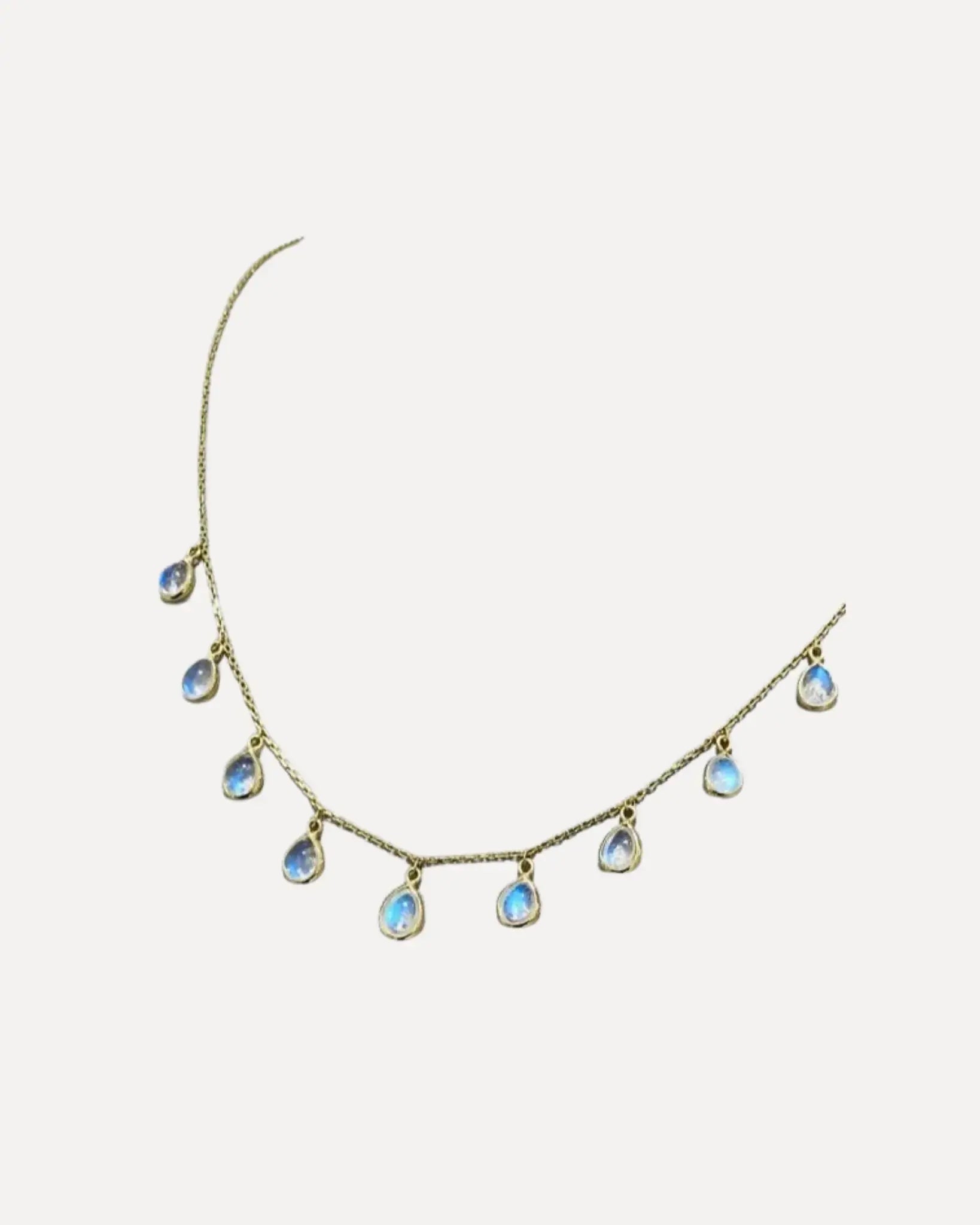 Rainbow Moonstone Necklace Rainbow Moonstone Necklace Tresor Tresor  Squash Blossom Vail