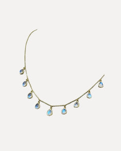 Rainbow Moonstone Necklace Rainbow Moonstone Necklace Tresor Tresor  Squash Blossom Vail