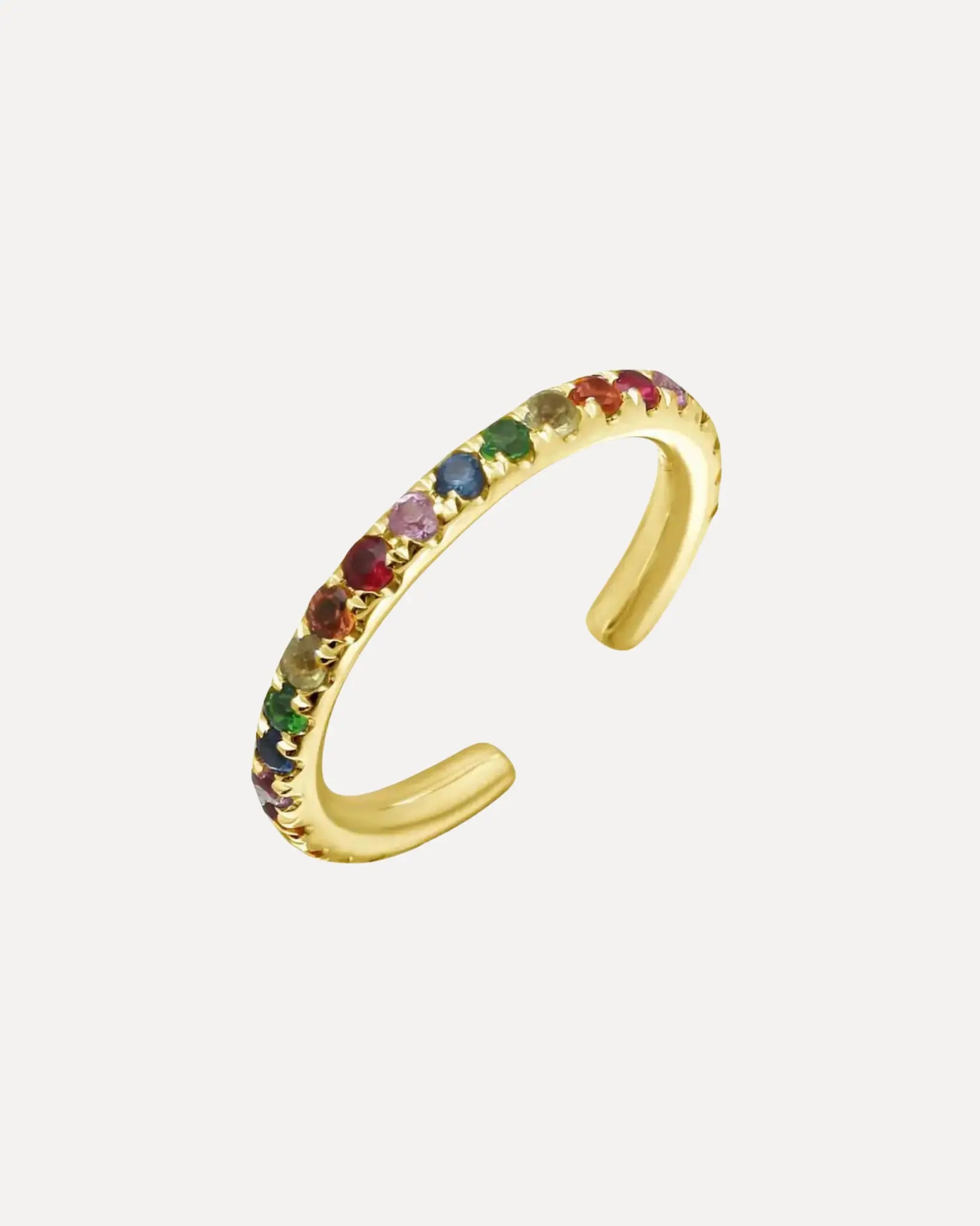 Rainbow Sapphire Ear Cuff Rainbow Sapphire Ear Cuff Squash Blossom Collection Squash Blossom Collection  Squash Blossom Vail