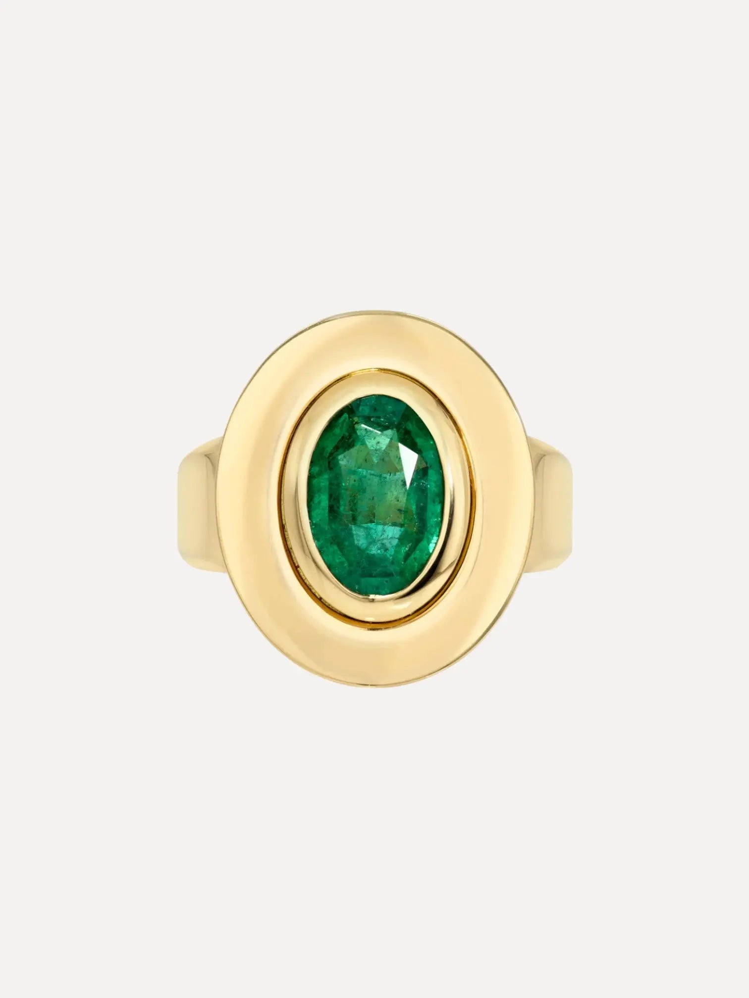 Rena Ring 1.58CT-OVAL GREEN EMERALD GIA Rena Ring 1.58CT-OVAL GREEN EMERALD GIA Single Stone Single Stone  Squash Blossom Vail
