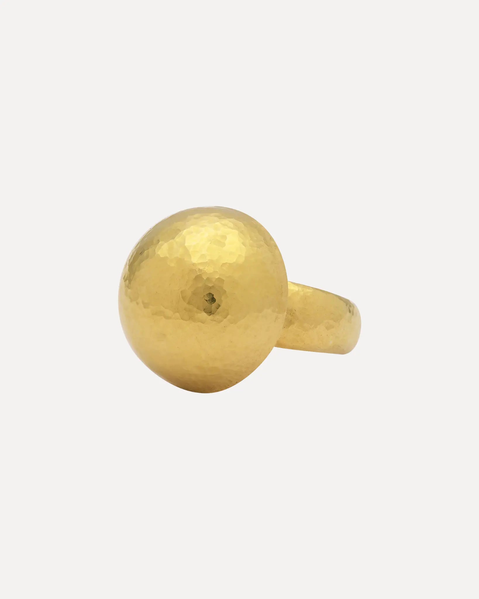 Ring 24K 20mm gold ball 24K small grad shank sz. 7 Ring 24K 20mm gold ball 24K small grad shank sz. 7 Gurhan Gurhan  Squash Blossom Vail