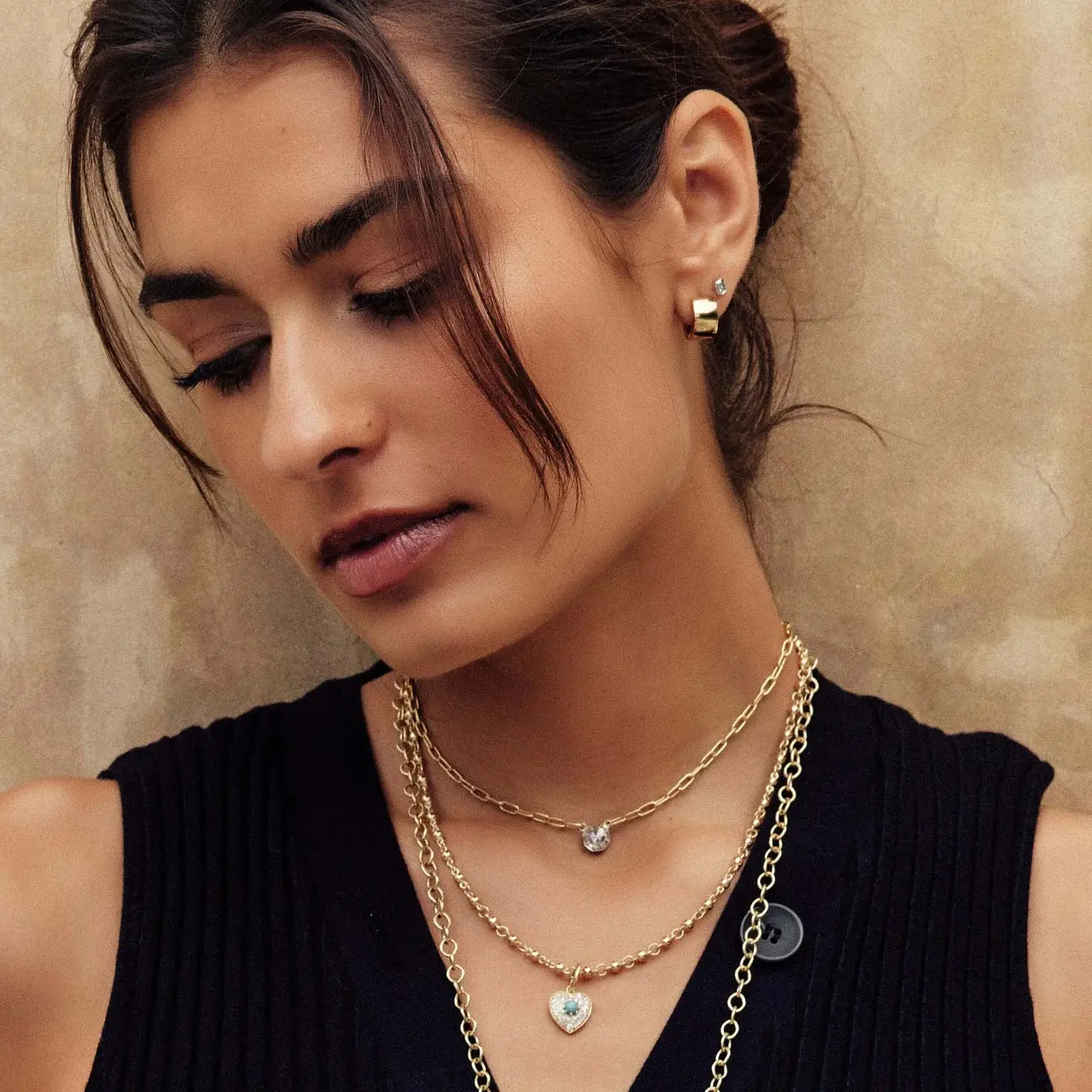 Rosary Chain Rosary Chain Single Stone Single Stone  Squash Blossom Vail