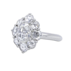 Rose Cut Diamond Ring Rose Cut Diamond Ring Bayco Bayco  Squash Blossom Vail