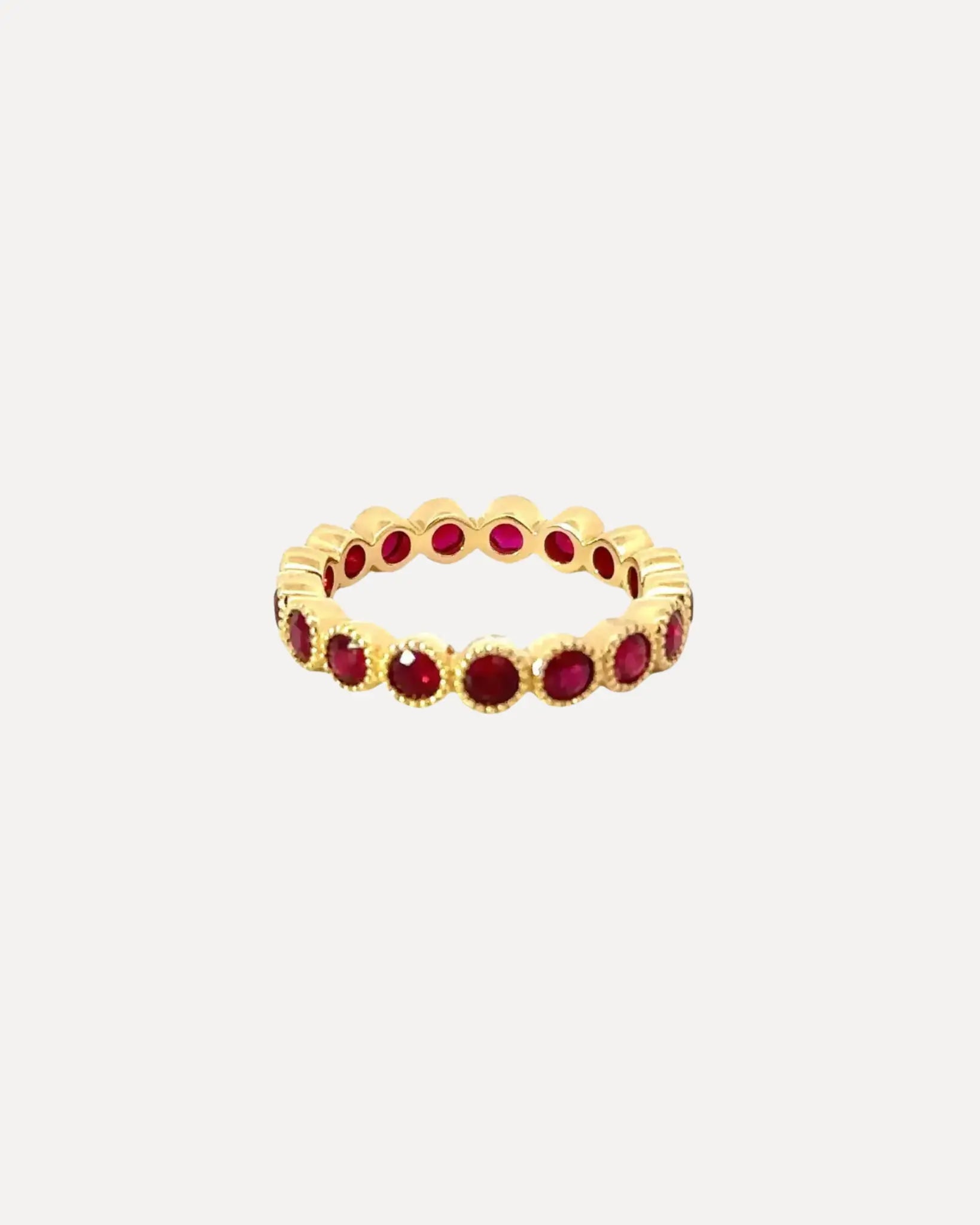 Ruby Bezel Eternity Band Ruby Bezel Eternity Band Squash Blossom Collection Squash Blossom Collection  Squash Blossom Vail