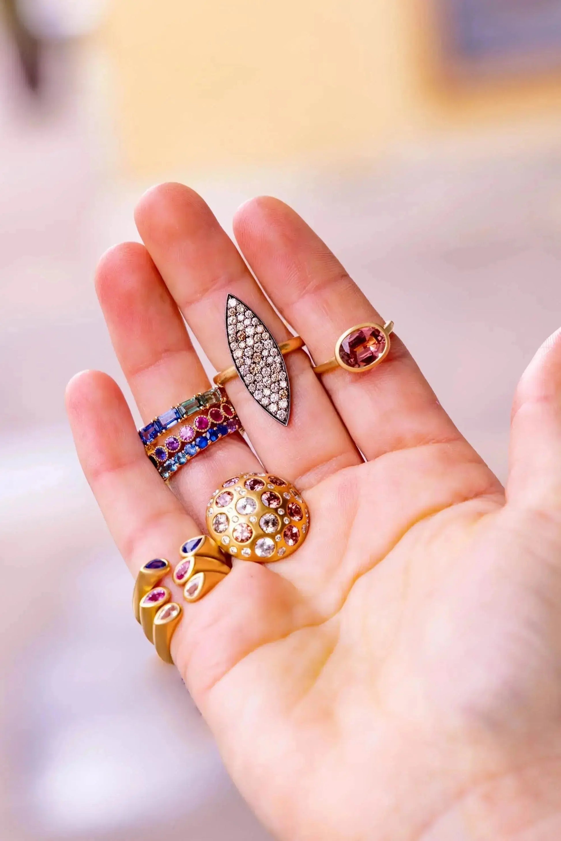 Ruby Hug Ring Ruby Hug Ring Squash Blossom Collection Squash Blossom Collection  Squash Blossom Vail