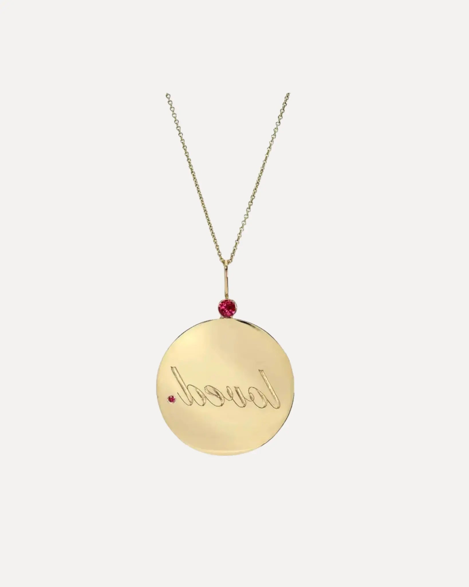 Ruby Loved Reflection Medallion Ruby Loved Reflection Medallion Dru Jewelry Dru Jewelry  Squash Blossom Vail