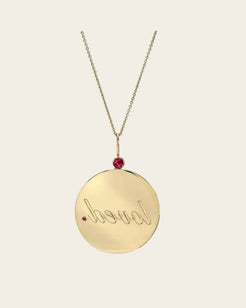Ruby Loved Reflection Medallion Ruby Loved Reflection Medallion Dru Jewelry Dru Jewelry  Squash Blossom Vail