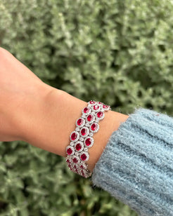 Ruby and Diamond Bracelet Ruby and Diamond Bracelet Vintage at the Squash Blossom Vintage at the Squash Blossom  Squash Blossom Vail