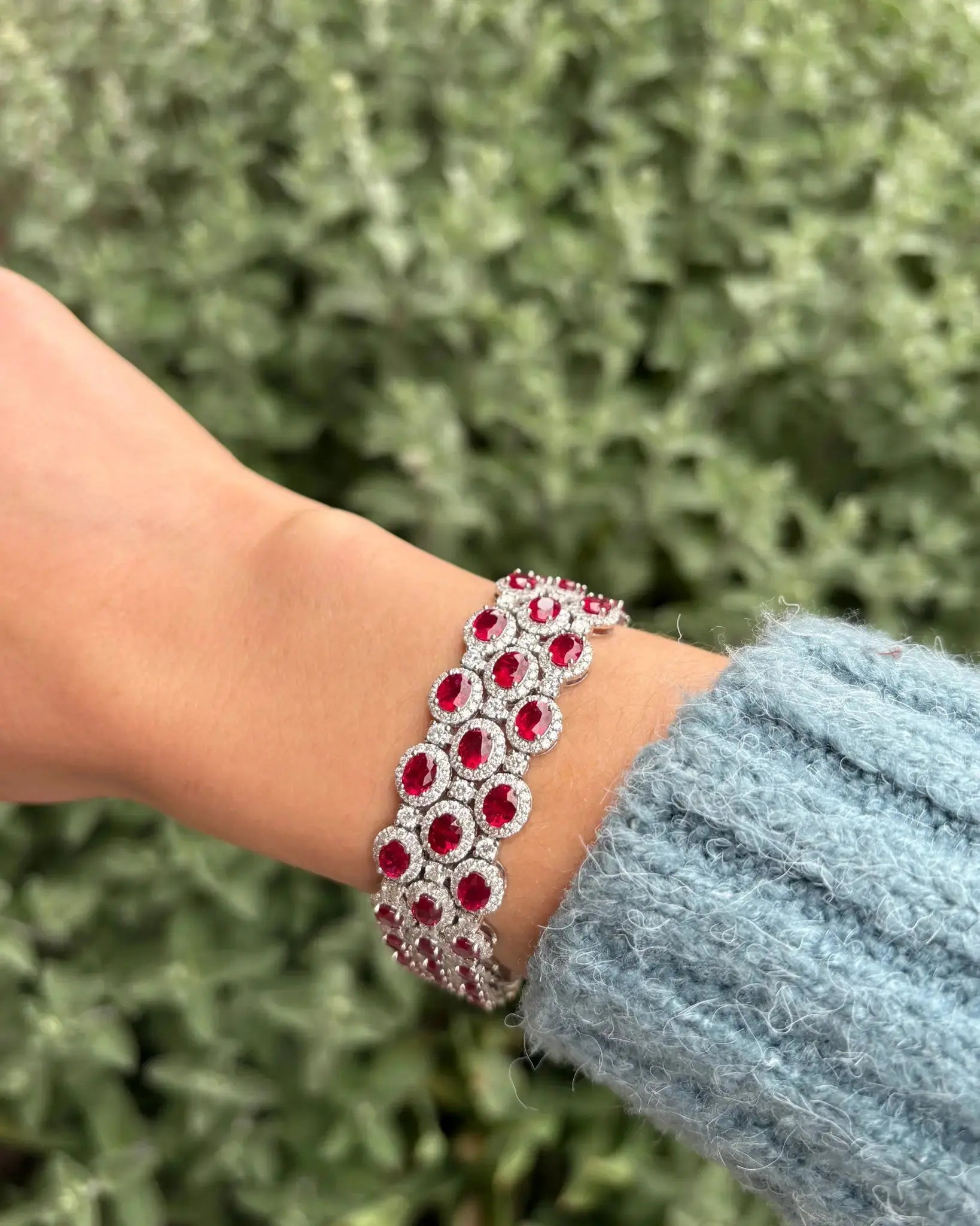 Ruby and Diamond Bracelet Ruby and Diamond Bracelet Vintage at the Squash Blossom Vintage at the Squash Blossom  Squash Blossom Vail