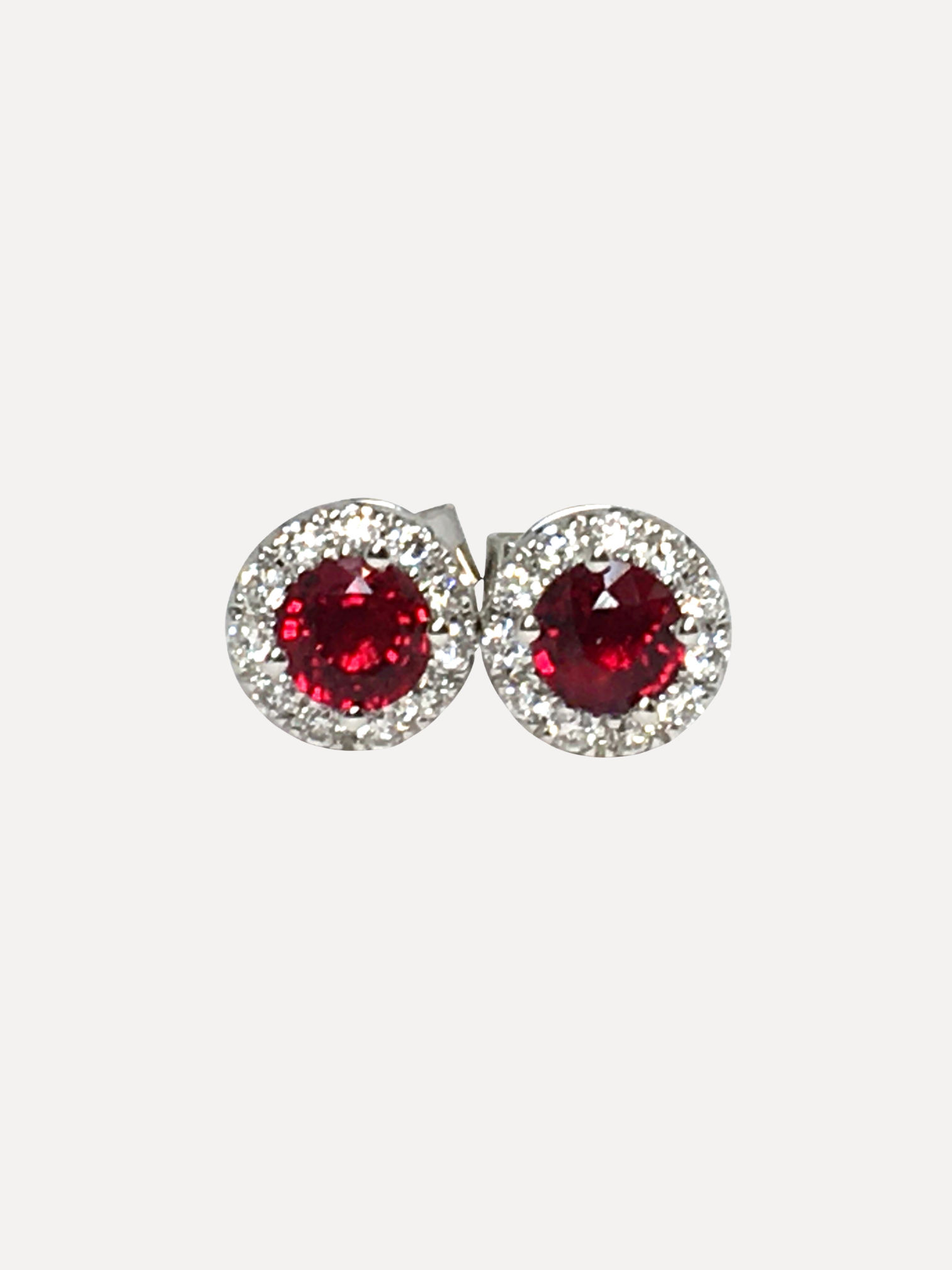 Ruby and Diamond Earrings