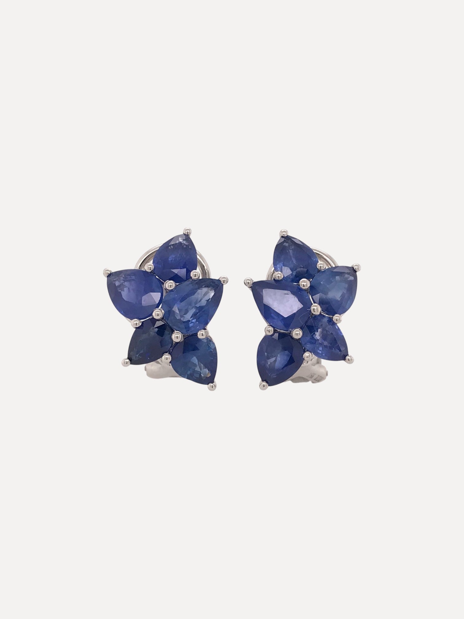 18KW "Skylight" Bsapp PS 5pc Leaf Earrings