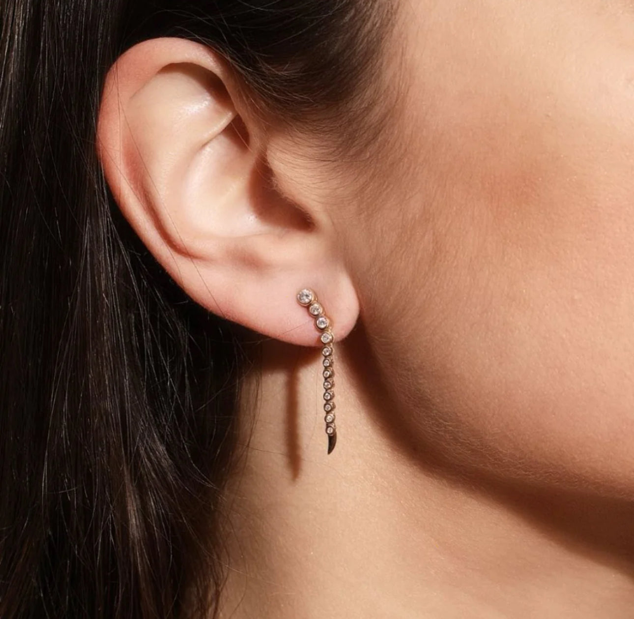 Short Continuum Earrings Short Continuum Earrings Ondyn Ondyn  Squash Blossom Vail