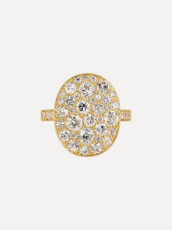 SMALL OVAL COBBLESTONE RING SMALL OVAL COBBLESTONE RING Single Stone Single Stone  Squash Blossom Vail