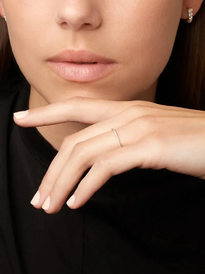 Sadie Diamond Eternity Band Sadie Diamond Eternity Band Melissa Kaye Melissa Kaye  Squash Blossom Vail