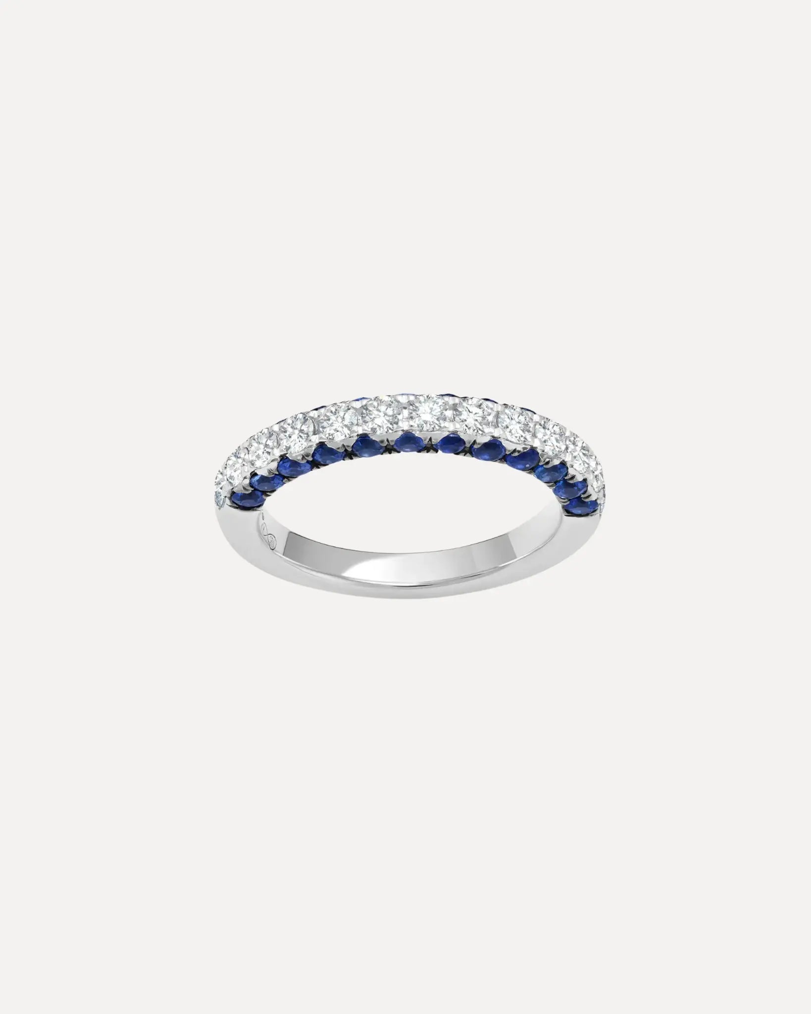 Sapphire & Diamond 3 Sided Half Band Sapphire & Diamond 3 Sided Half Band Graziela Gems Graziela Gems  Squash Blossom Vail