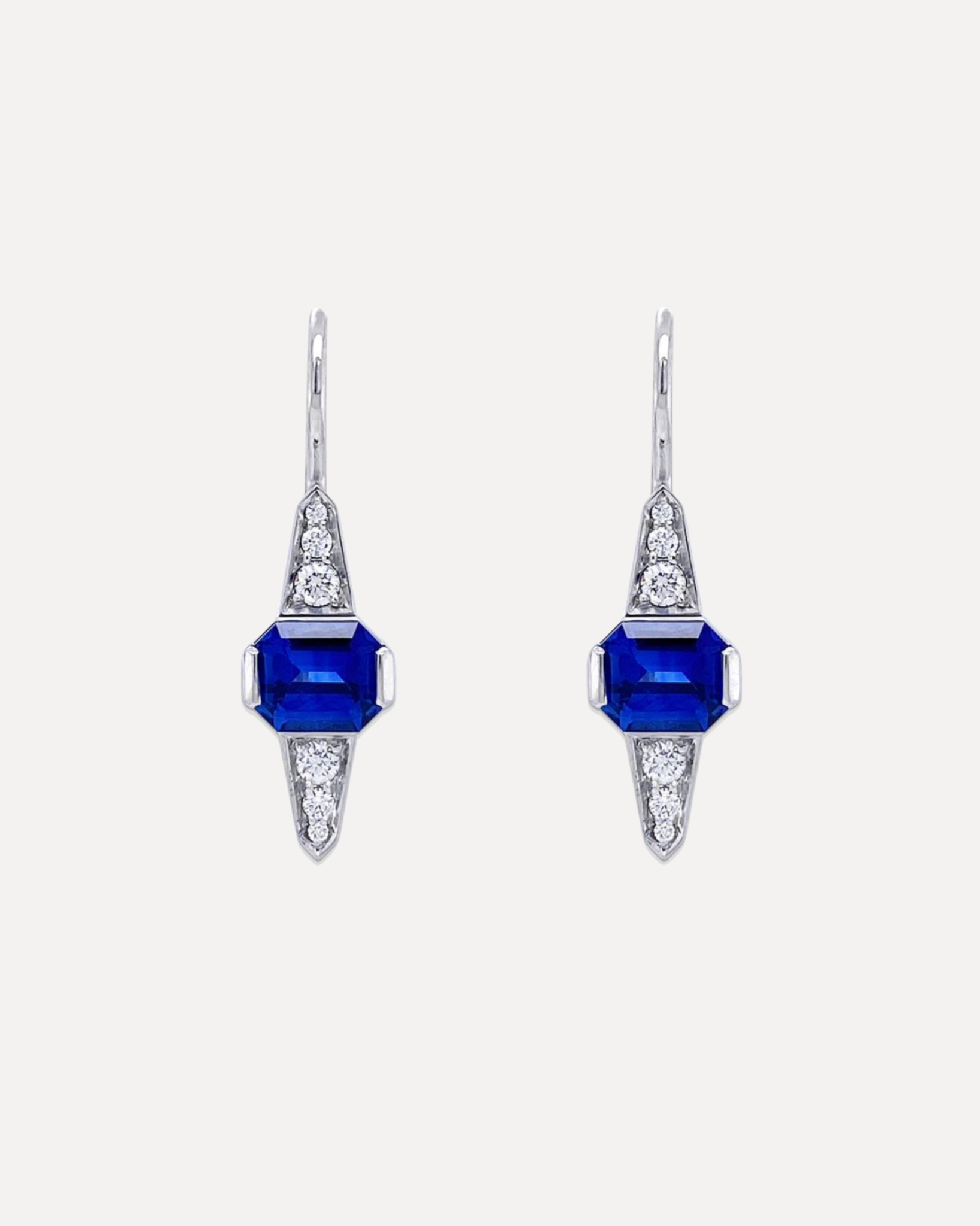 Sapphire and Diamond Earrings