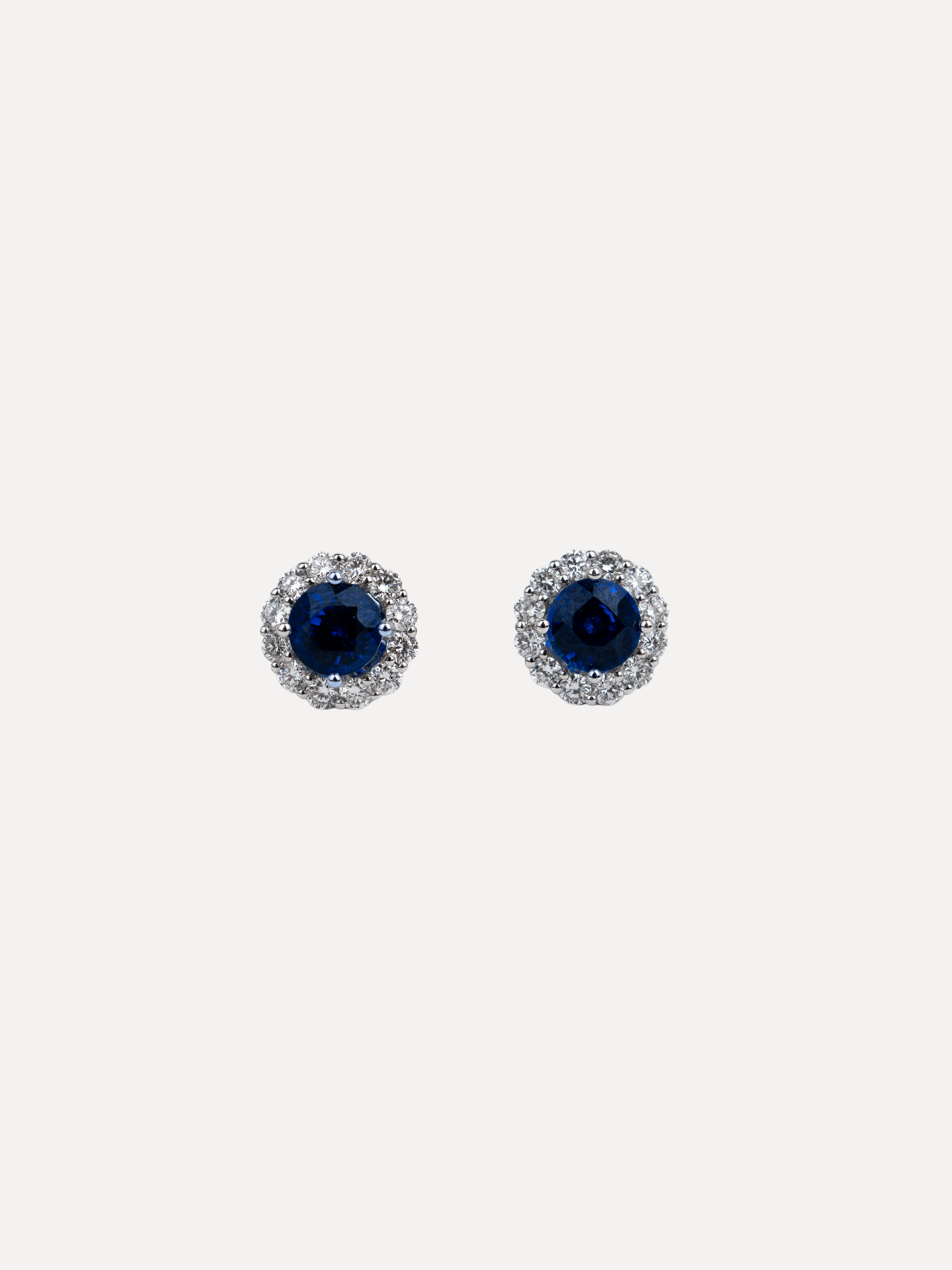 Sapphire & diamond earrings