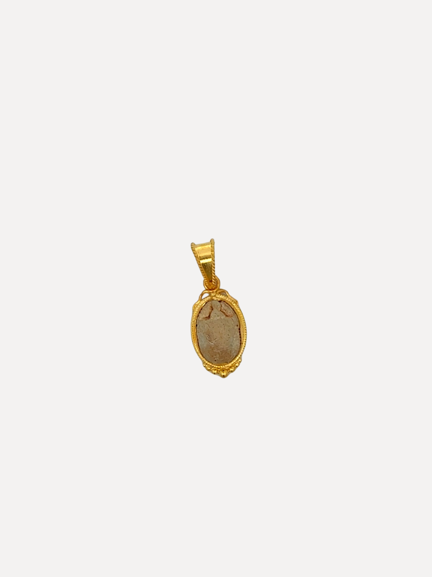 22k gold with a ancient scarab