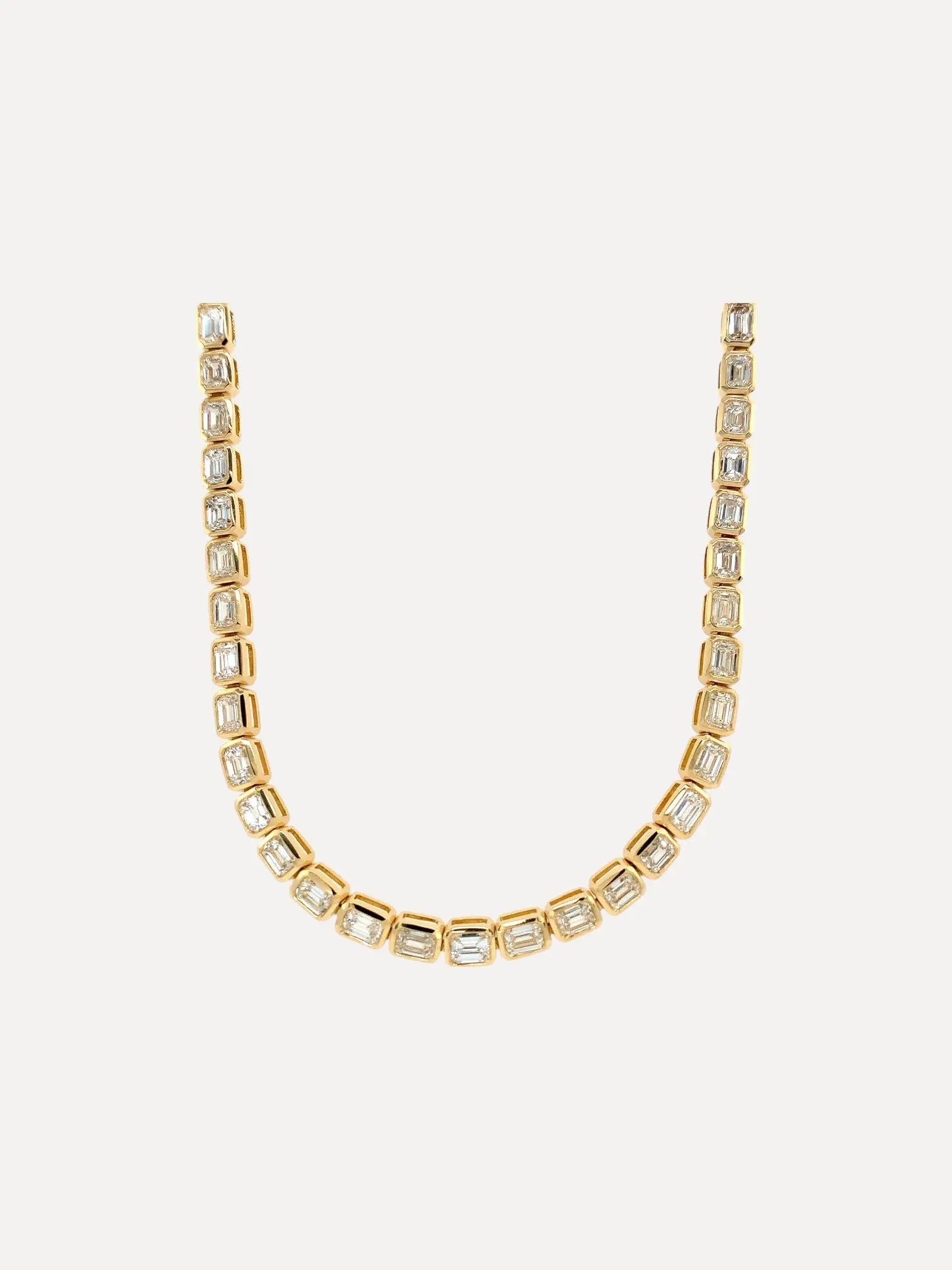 "Scintilate"Dia Oct Bezel E-W Half Necklace 16" "Scintilate"Dia Oct Bezel E-W Half Necklace 16" Ruchi New York Ruchi New York  Squash Blossom Vail