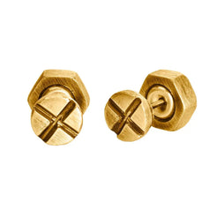 Screw and Nut Single Earring - Squash Blossom Vail