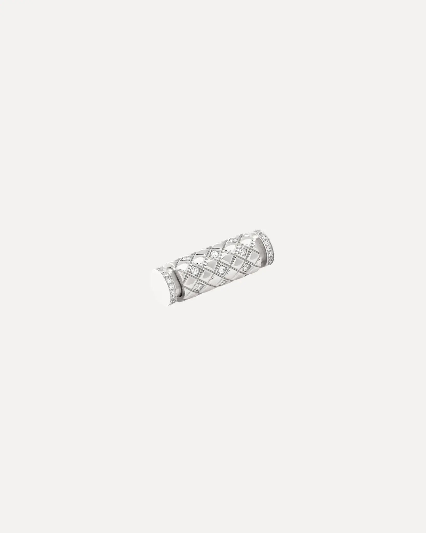Semi Paved Latch Pendant - White Gold Semi Paved Latch Pendant - White Gold Nouvel Heritage Nouvel Heritage Default-Title Squash Blossom Vail