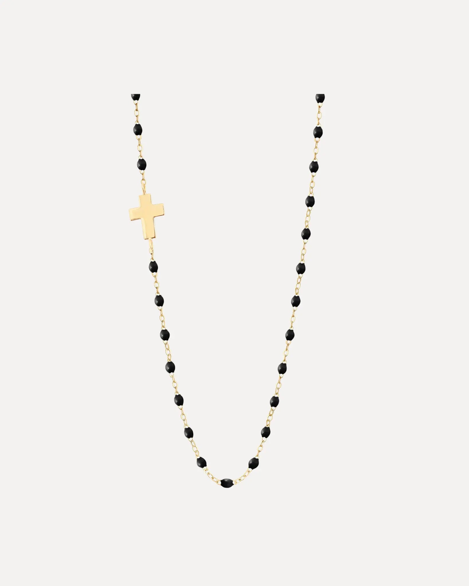 Side Cross Charm Classic Gigi Black necklace Side Cross Charm Classic Gigi Black necklace Gigi Clozeau Gigi Clozeau  Squash Blossom Vail