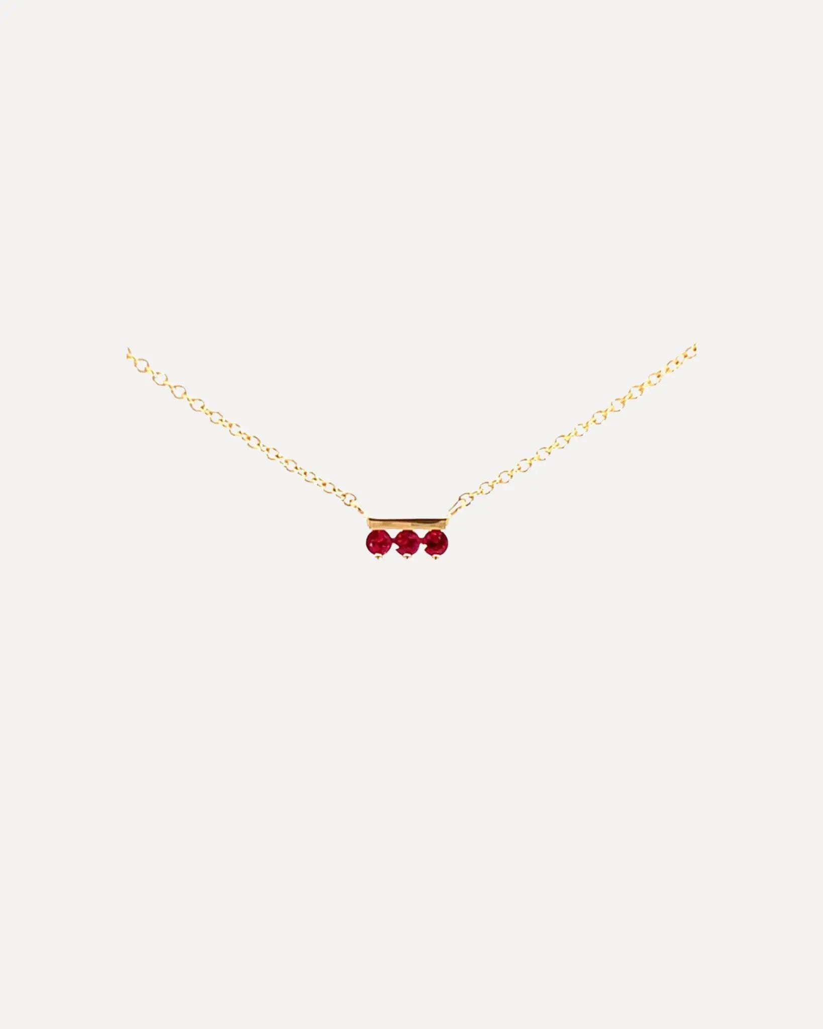 Sideline Ruby Necklace Sideline Ruby Necklace Alex Fitz Alex Fitz  Squash Blossom Vail