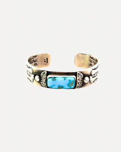 Single Morenci Stone Bracelet Single Morenci Stone Bracelet Squash Blossom Original Squash Blossom Original  Squash Blossom Vail