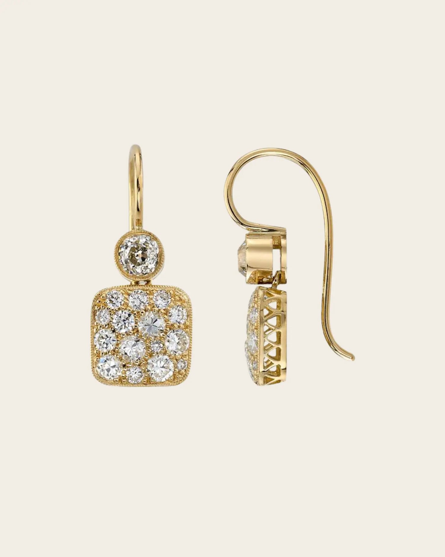 Single Stone Cobblestone Double Drop Earrings Single Stone Cobblestone Double Drop Earrings Single Stone Single Stone  Squash Blossom Vail