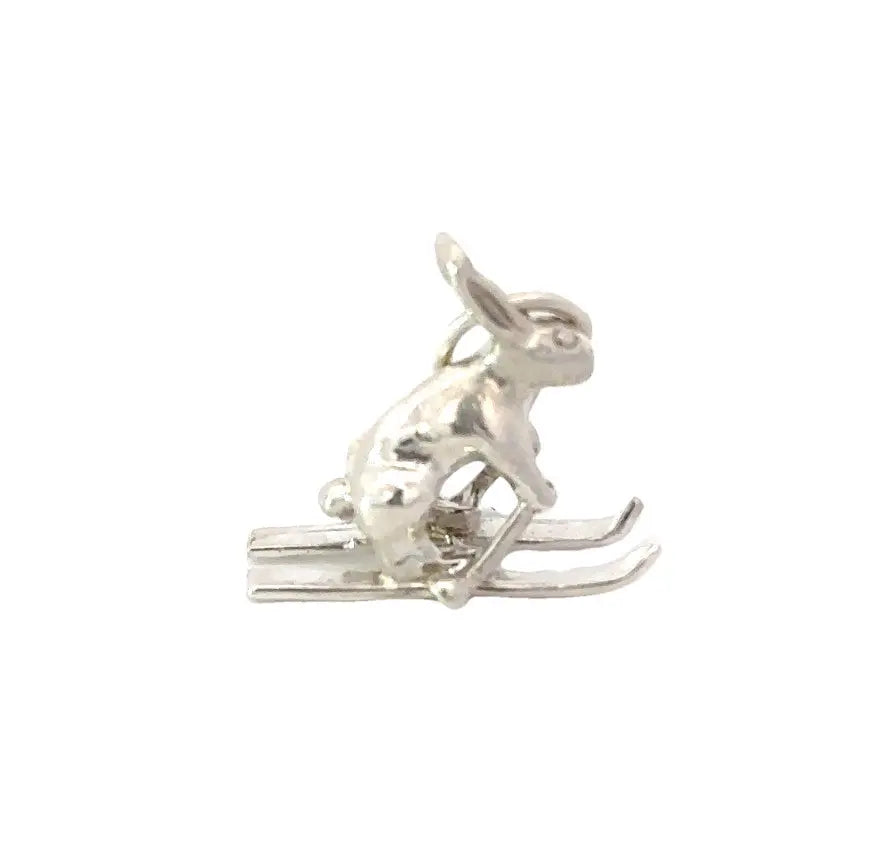 Ski Bunny Charm