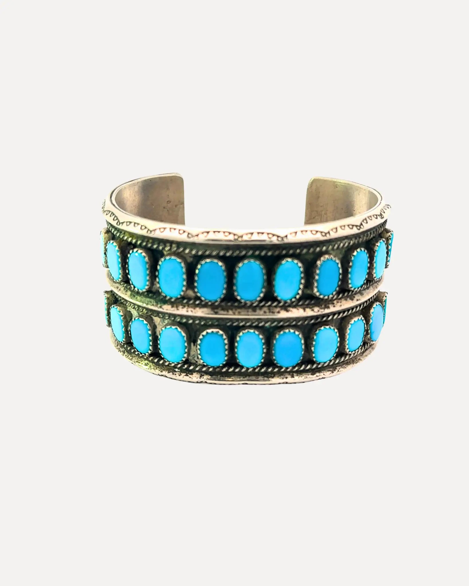 Sleeping Beauty Turquoise Cuff Sleeping Beauty Turquoise Cuff Native American Collection Native American Collection  Squash Blossom Vail